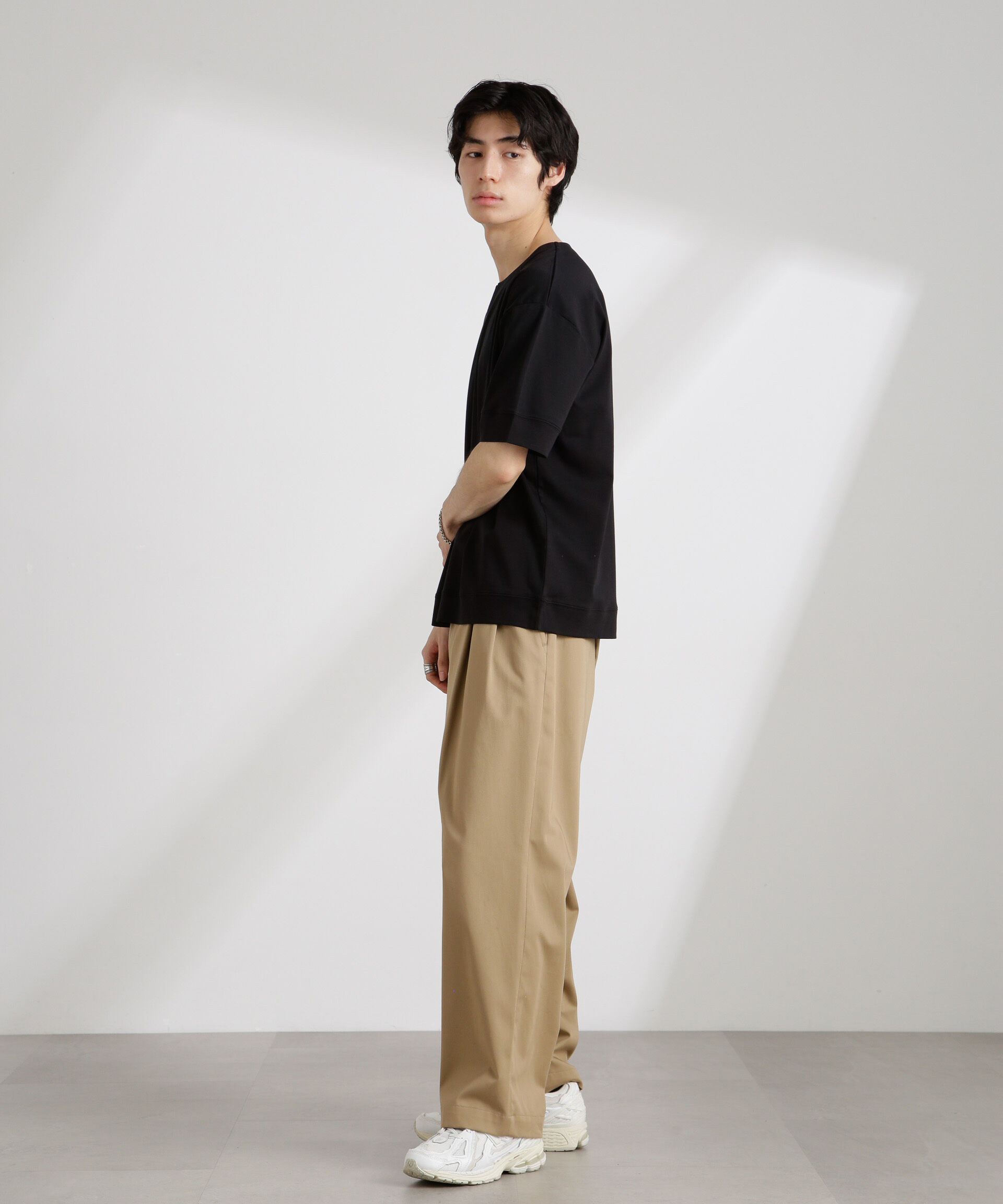 nano･universe「50/－シルケットスムースキーネックTシャツ」|Tシャツ・カットソー|