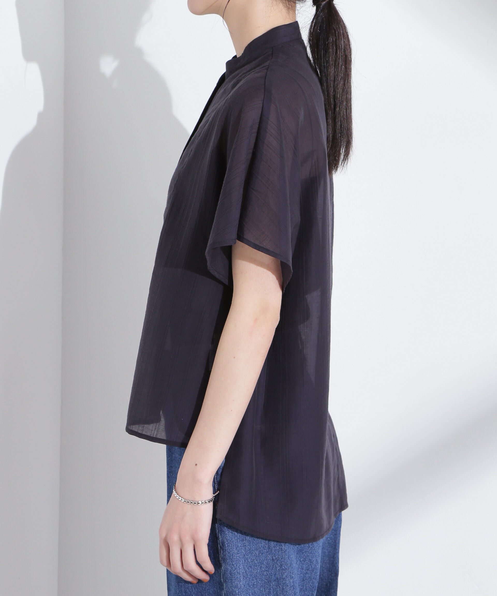 nano･universe「ポンチョデザインシャツ」|シャツ・ブラウス|