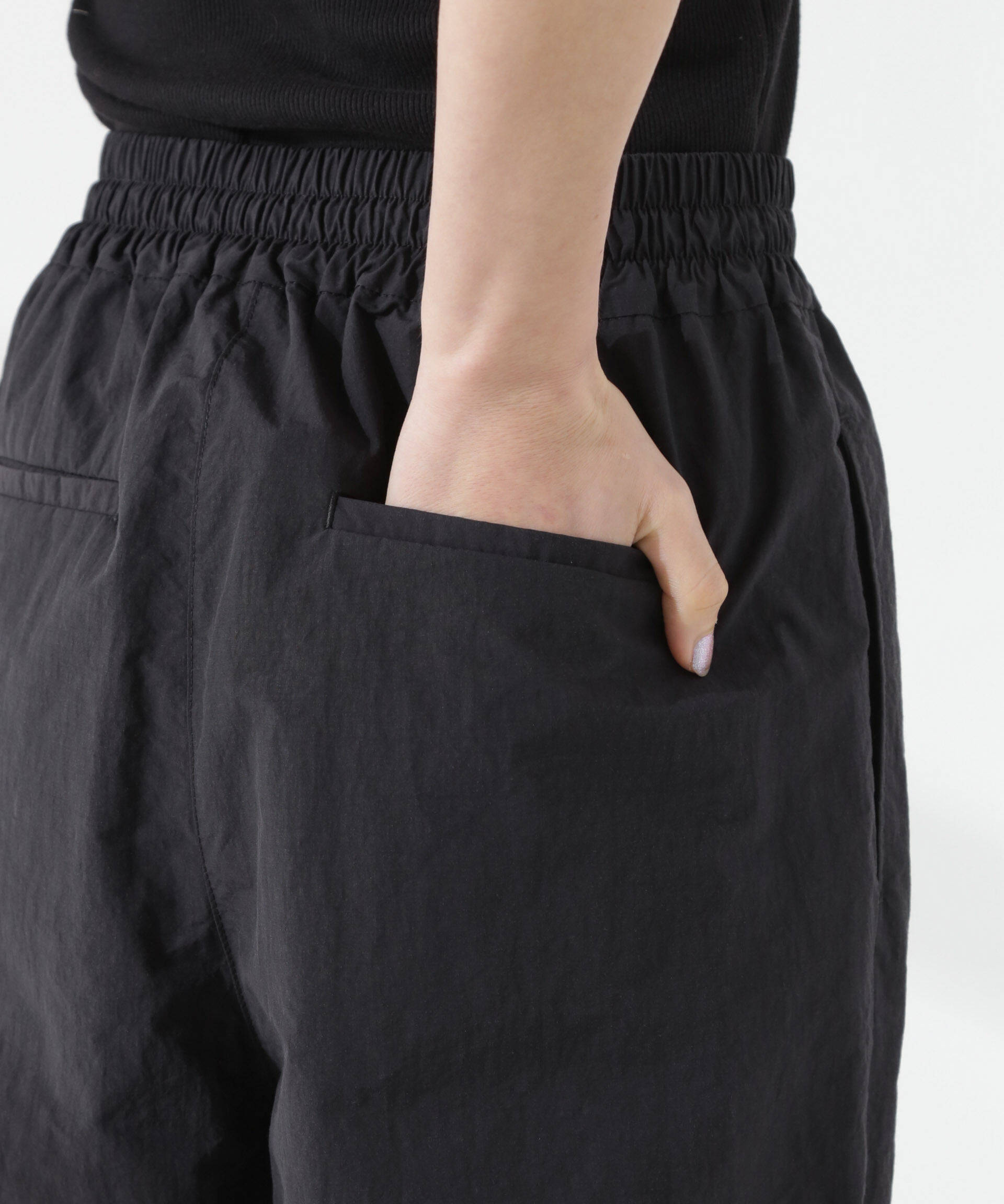 nano･universe「タスランワイドイージーパンツ」|チノ|