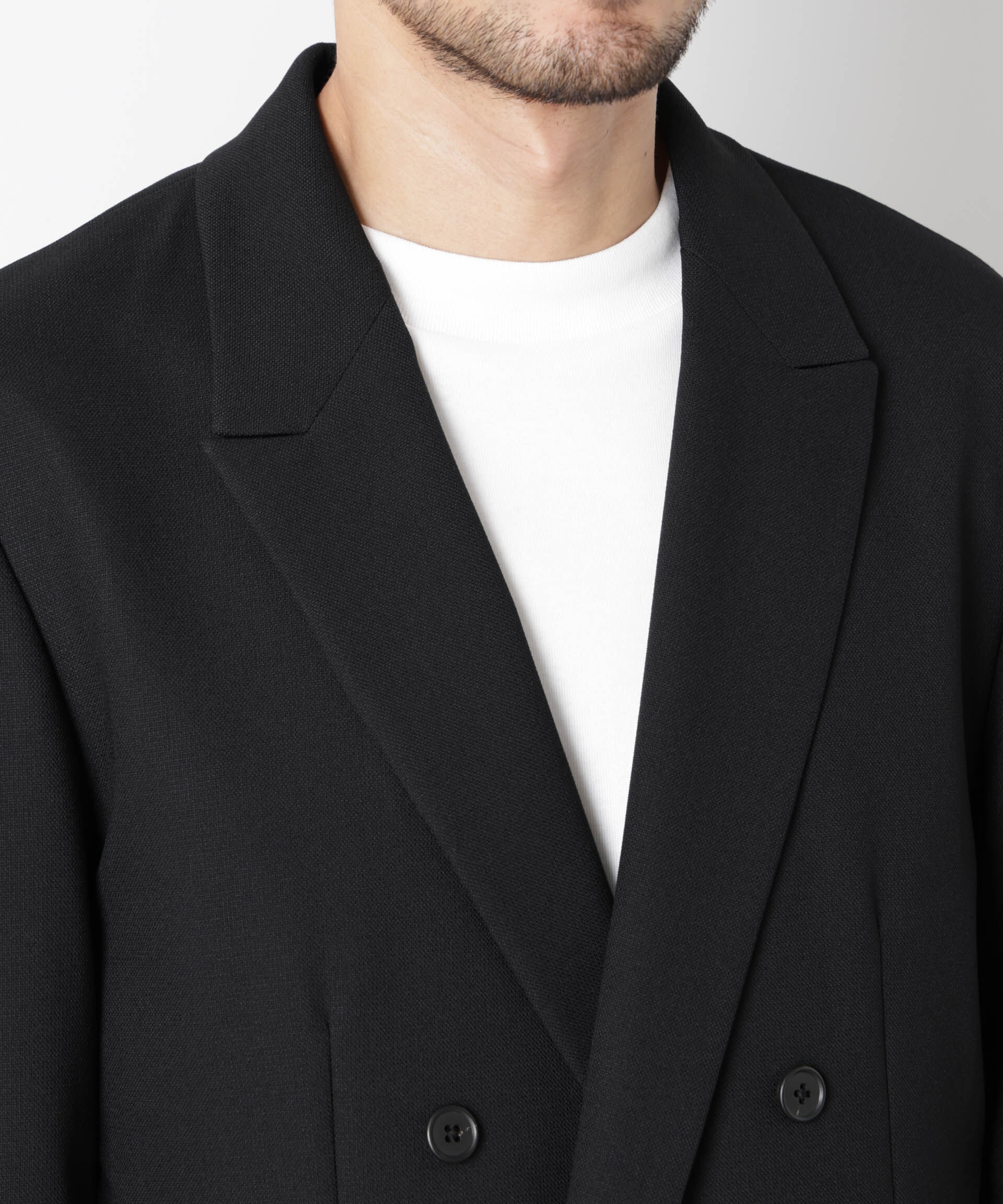 nano･universe「Reflax(R)オックスダブルブレストジャケット（セットアップ可）」|テーラードジャケット|