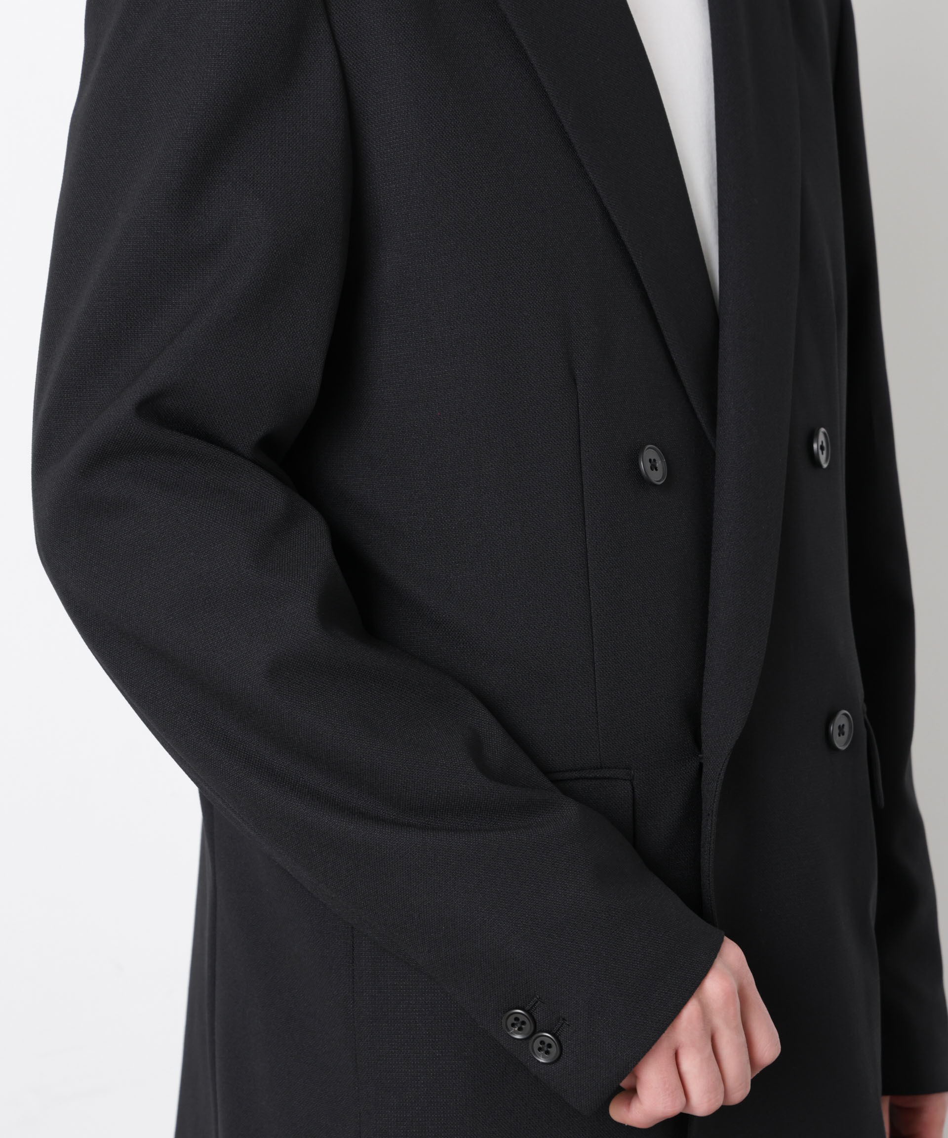 nano･universe「Reflax(R)オックスダブルブレストジャケット（セットアップ可）」|テーラードジャケット|