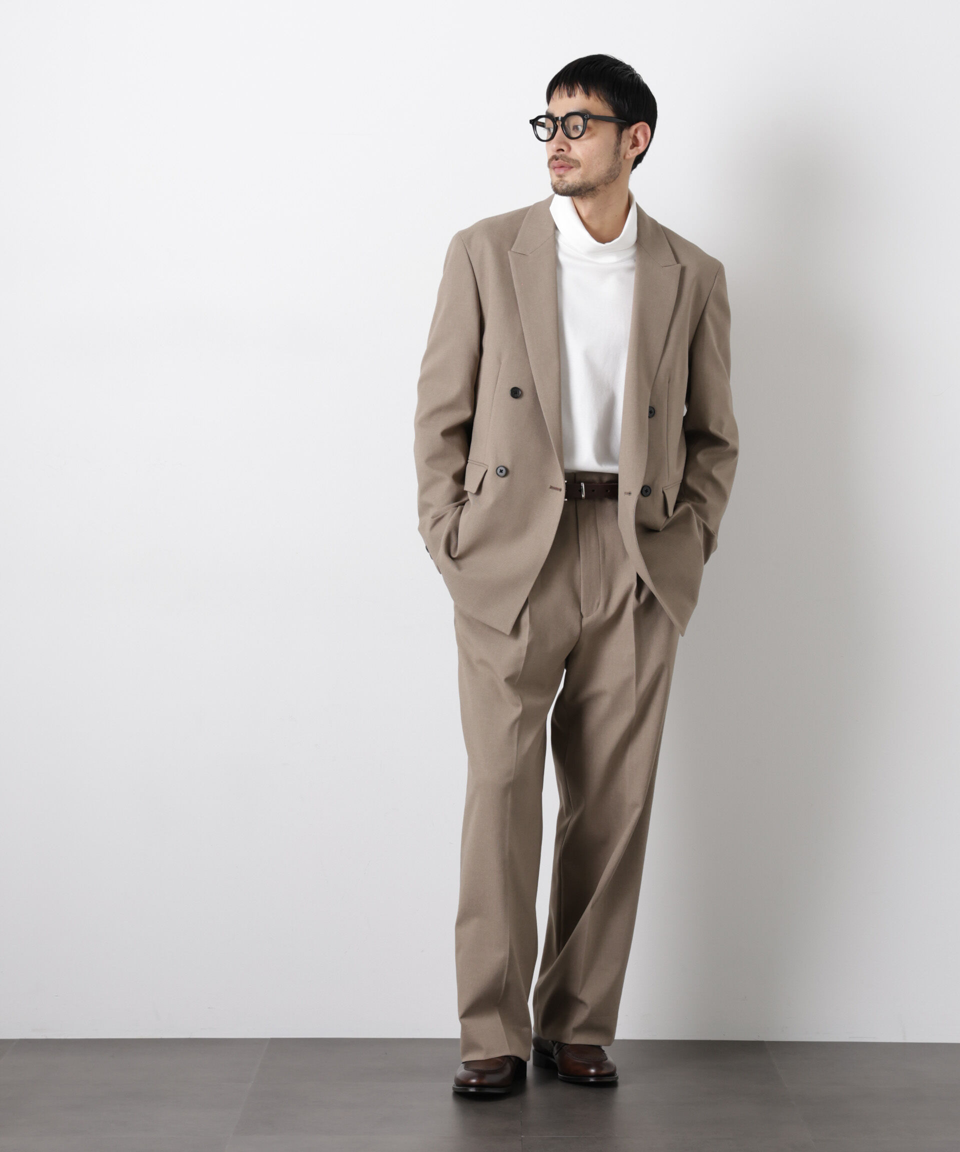 nano･universe「Reflax(R)オックスダブルブレストジャケット（セットアップ可）」|テーラードジャケット|