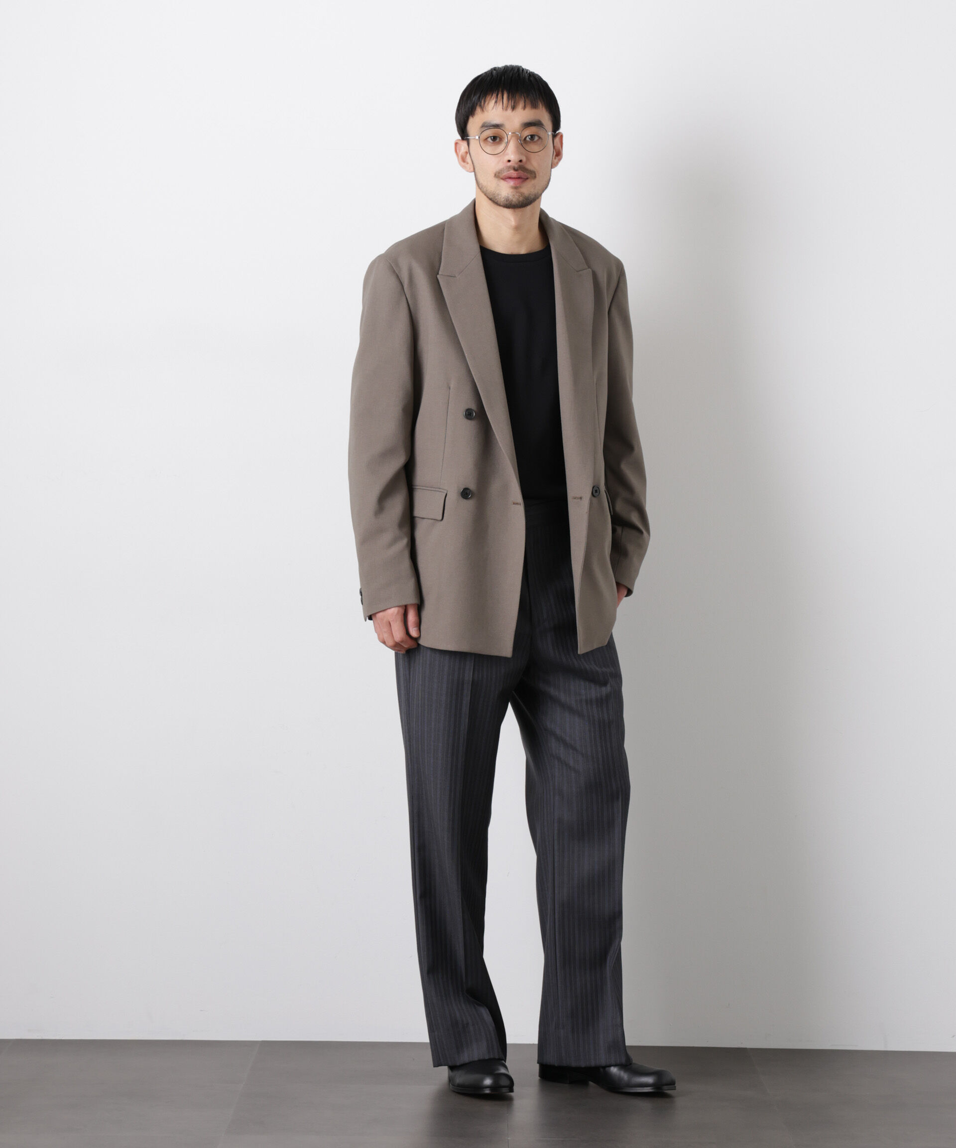 nano･universe「Reflax(R)オックスダブルブレストジャケット（セットアップ可）」|テーラードジャケット|