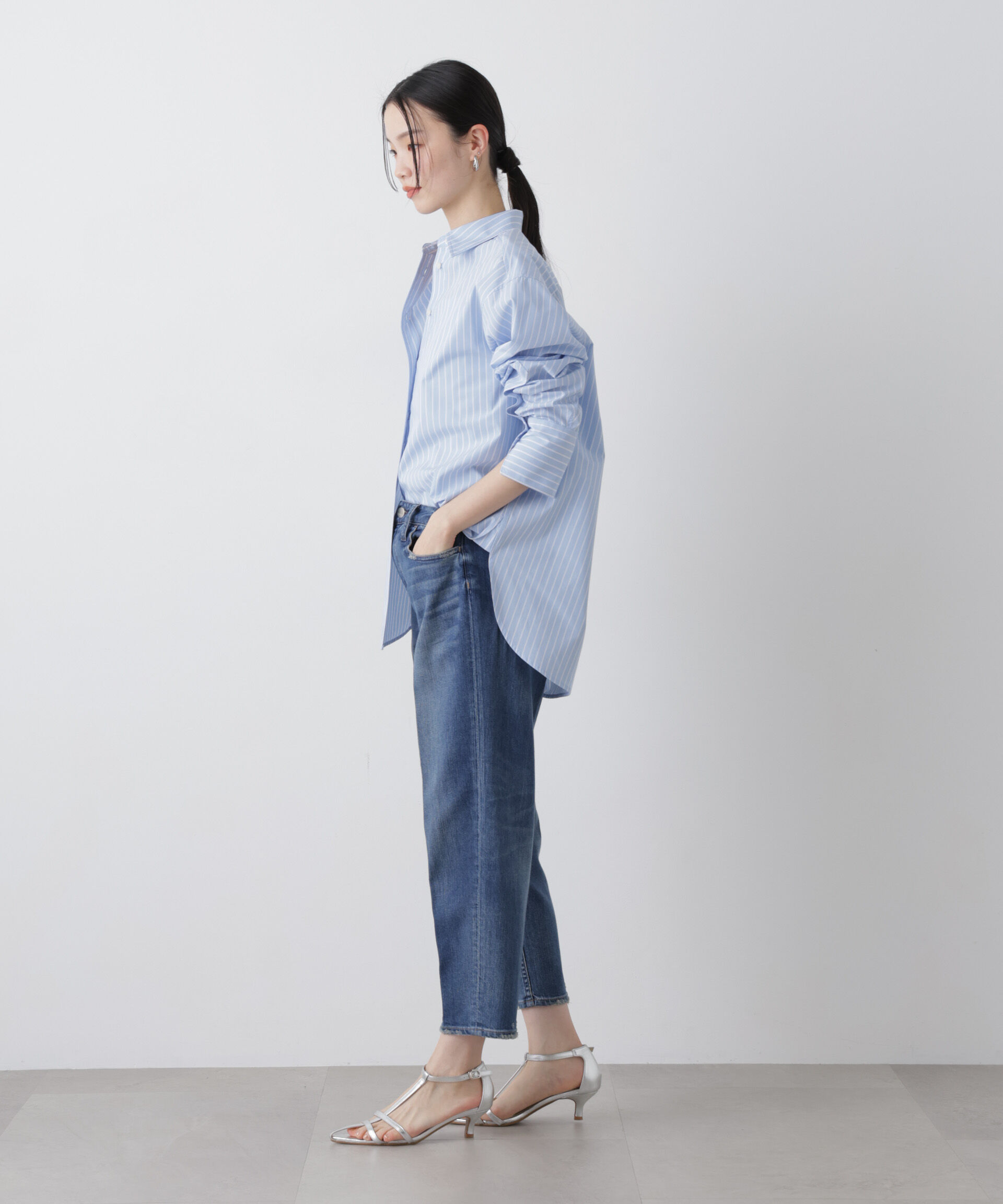 nano･universe「Healthy DENIM/Key Lime」|チノ|