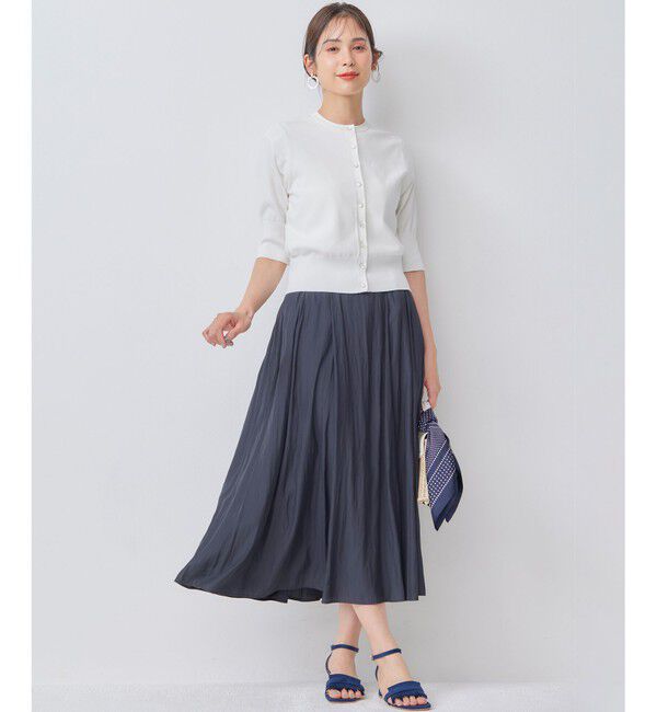 組曲「【WEB限定】ギャザーライトデシン タックスカート」|スカート|