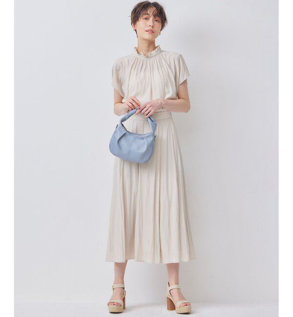 組曲「【WEB限定】ギャザーライトデシン タックスカート」|スカート|