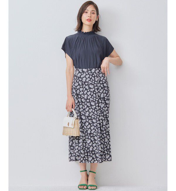 組曲「【WEB限定】ギャザーライトデシン タックスカート」|スカート|