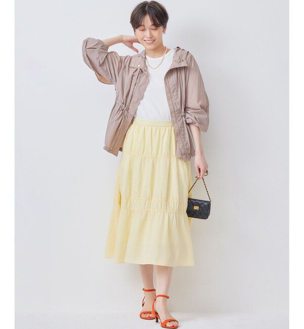 組曲「【WEB限定】ステッチストライプドビー ギャザースカート」|スカート|