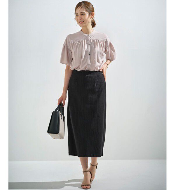 組曲「【WEB限定】ストライプジャガード タイトスカート」|スカート|