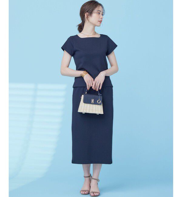 組曲「【WEB限定】ストライプジャガード タイトスカート」|スカート|