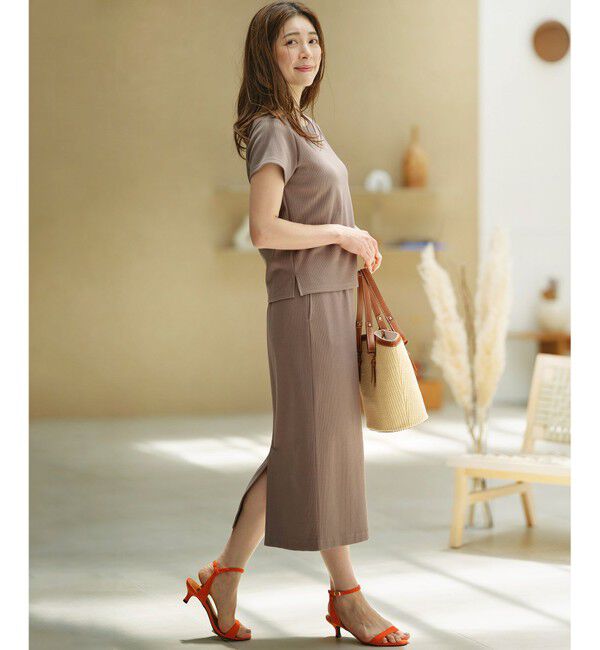 組曲「【WEB限定】ストライプジャガード タイトスカート」|スカート|