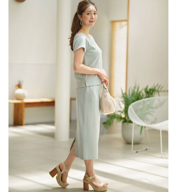 組曲「【WEB限定】ストライプジャガード タイトスカート」|スカート|