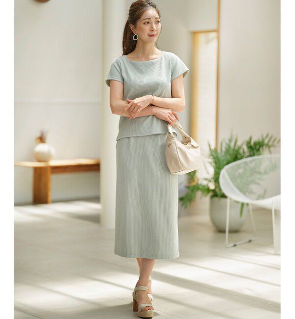 組曲「【WEB限定】ストライプジャガード タイトスカート」|スカート|