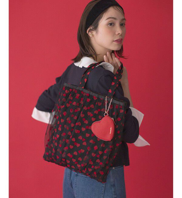 組曲「ハートレイヤード トート」|トートバッグ|レッド系5