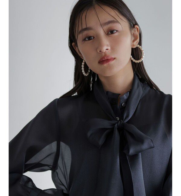 組曲「【WEB限定】シャイニーオーガンボウタイ付き ブラウス」|シャツ・ブラウス|