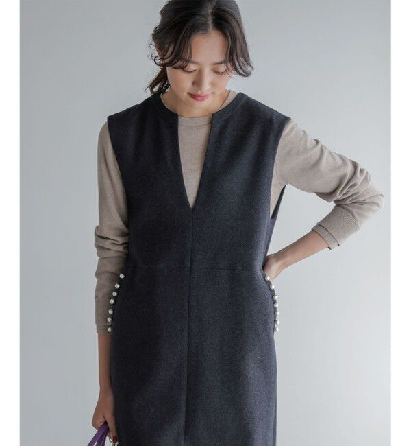 組曲「ニューシックニットクルーネックプルオーバー」|ニット・セーター|ベージュ系