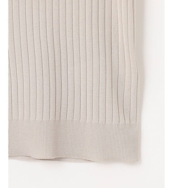 自由区「【アンサンブル対応・洗える】ハイツイストコットンアセテートフレンチスリーブ ニット」|ニット・セーター|