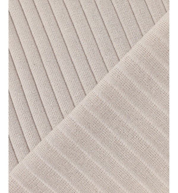 自由区「【アンサンブル対応・洗える】ハイツイストコットンアセテートフレンチスリーブ ニット」|ニット・セーター|