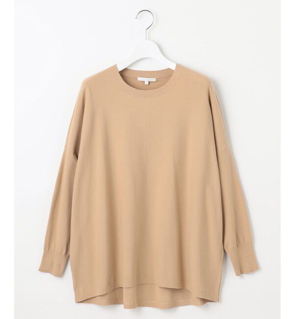 自由区「【WEB限定カラーあり】レーヨンストレッチ ニットT」|ニット・セーター|