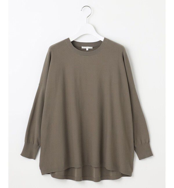 自由区「【WEB限定カラーあり】レーヨンストレッチ ニットT」|ニット・セーター|