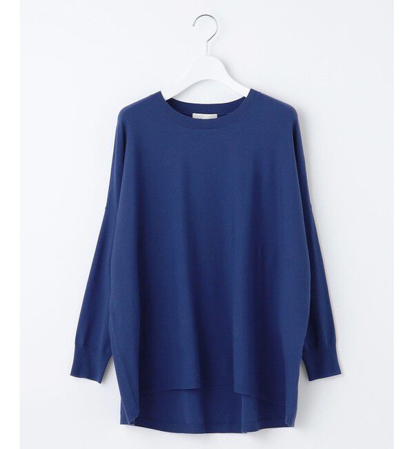 自由区「【WEB限定カラーあり】レーヨンストレッチ ニットT」|ニット・セーター|