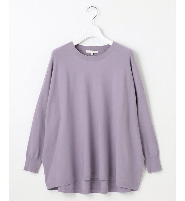 自由区「【WEB限定カラーあり】レーヨンストレッチ ニットT」|ニット・セーター|