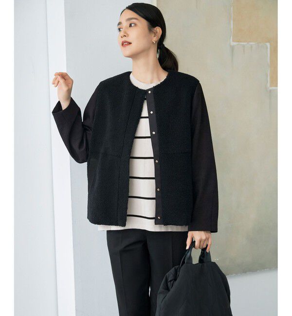 自由区「【WEB限定カラーあり】レーヨンストレッチ ニットT」|ニット・セーター|