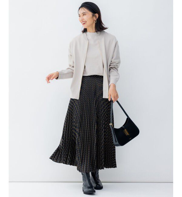 23区「【洗える/アンサンブル対応】ヴィスコースストレッチ 半袖 ニット」|カーディガン|