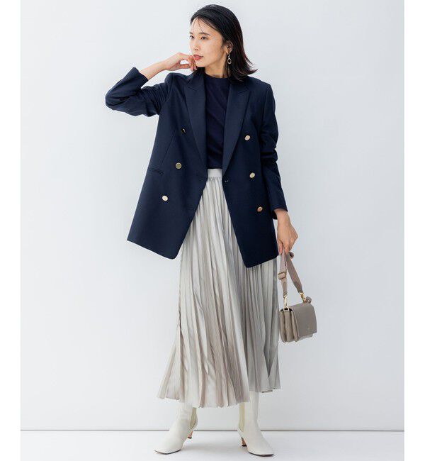 23区「【洗える/アンサンブル対応】ヴィスコースストレッチ 半袖 ニット」|カーディガン|