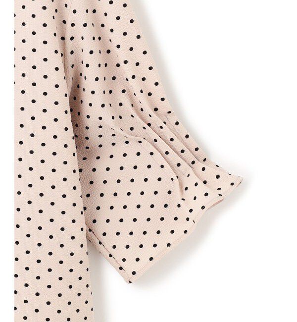 23区「【WEB&一部店舗限定/洗える】ドットプリント サッカー ブラウス」|シャツ・ブラウス|