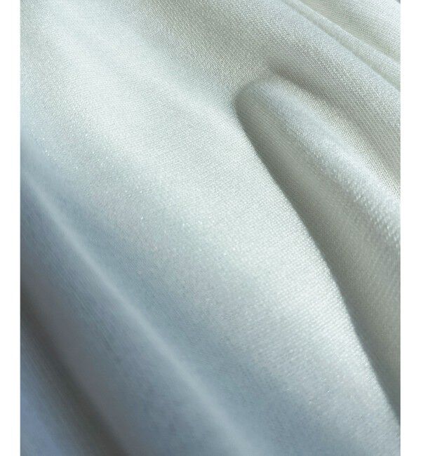 23区「シャイニーシアーニット ジップアップ パーカー」|パーカー|