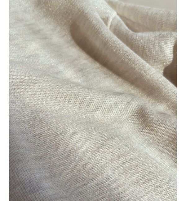 23区「シャイニーシアーニット ジップアップ パーカー」|パーカー|