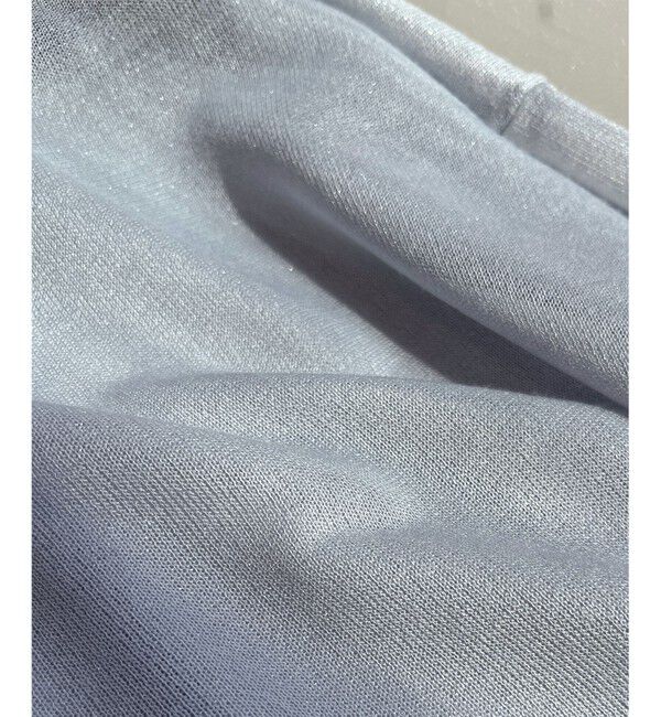 23区「シャイニーシアーニット ジップアップ パーカー」|パーカー|