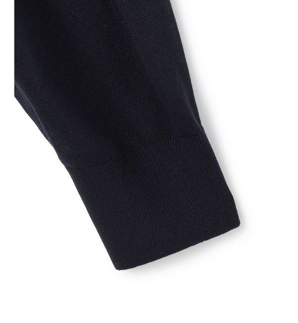 23区「シャイニーシアーニット ジップアップ パーカー」|パーカー|