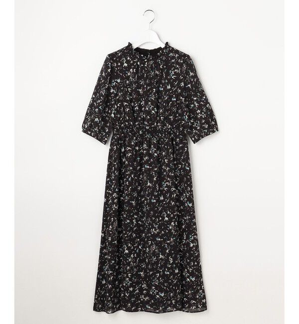 ANY SIS「シアーシャーリング ワンピース」|ワンピース|ブラック系