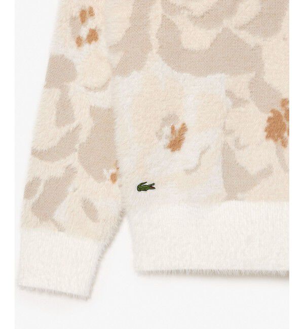 LACOSTE「フローラルジャカードシャギーニットセーター」|ニット・セーター|