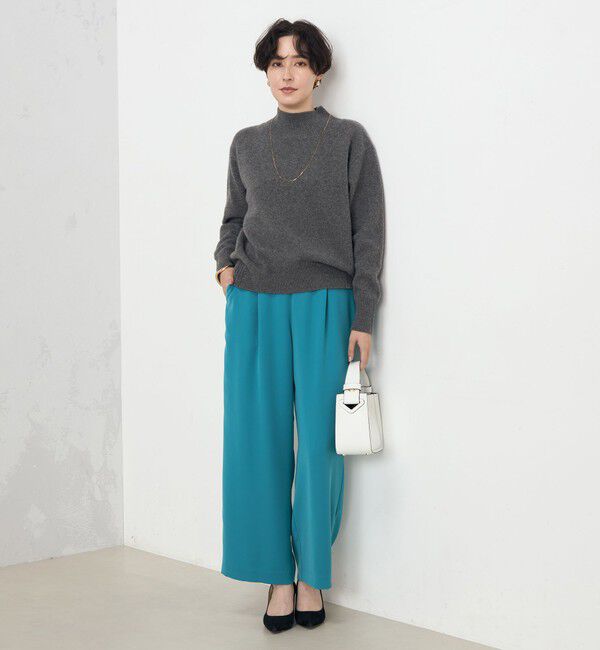 NOLLEY'S「《セットアップ対応》ウォッシャブルダブルクロスワイドパンツ」|その他|