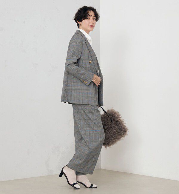 NOLLEY'S「《セットアップ対応》ストレッチツイルワイドパンツ」|その他|