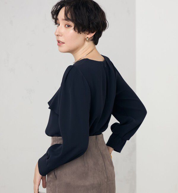 NOLLEY'S「《セットアップ対応》ウォッシャブルダブルクロスブラウス」|シャツ・ブラウス|