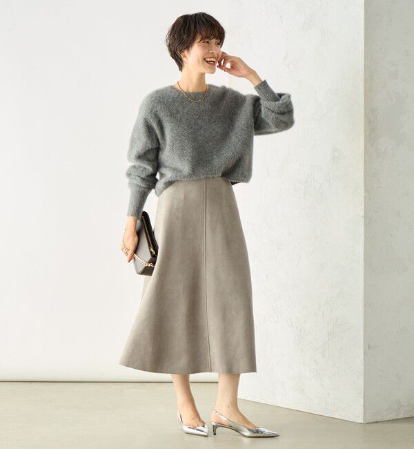 NOLLEY'S sophi「スエードダンボールフレアスカート」|フレア|