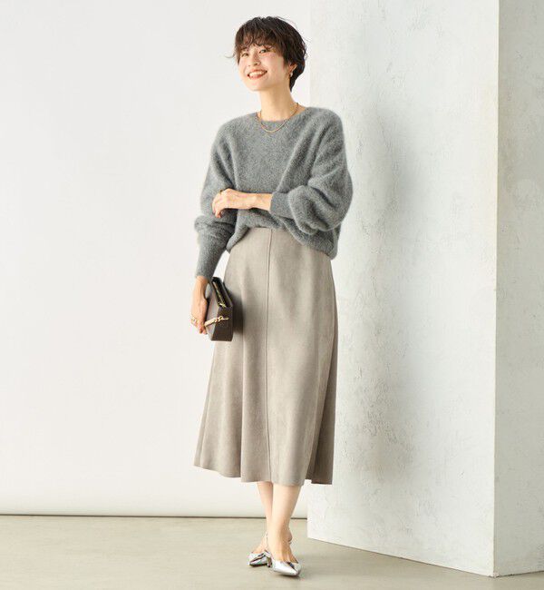 NOLLEY'S sophi「スエードダンボールフレアスカート」|フレア|
