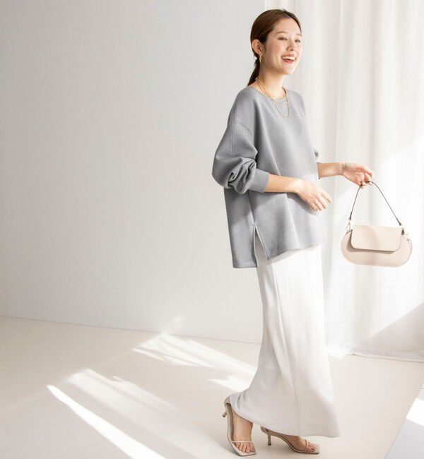 NOLLEY'S sophi「【追加】《オールシーズン対応》ウォッシャブルマットサテンナロースカート」|スカート|