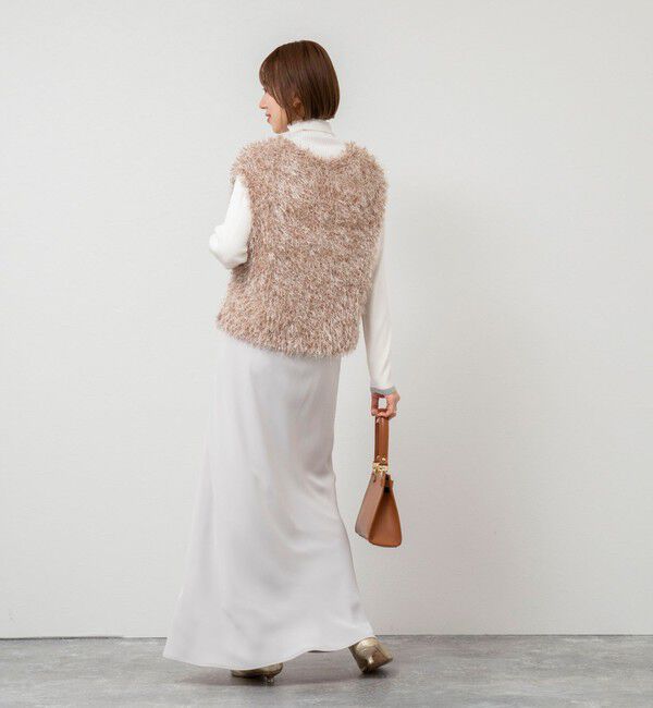 NOLLEY'S sophi「【追加】《オールシーズン対応》ウォッシャブルマットサテンナロースカート」|スカート|