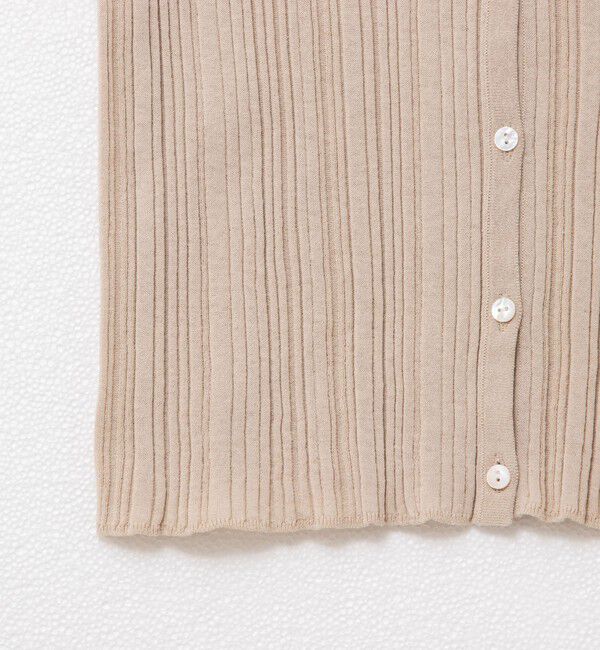 Rie Miller「《手洗い可能》ランダムテレコ2WAYカーディガン」|カーディガン|