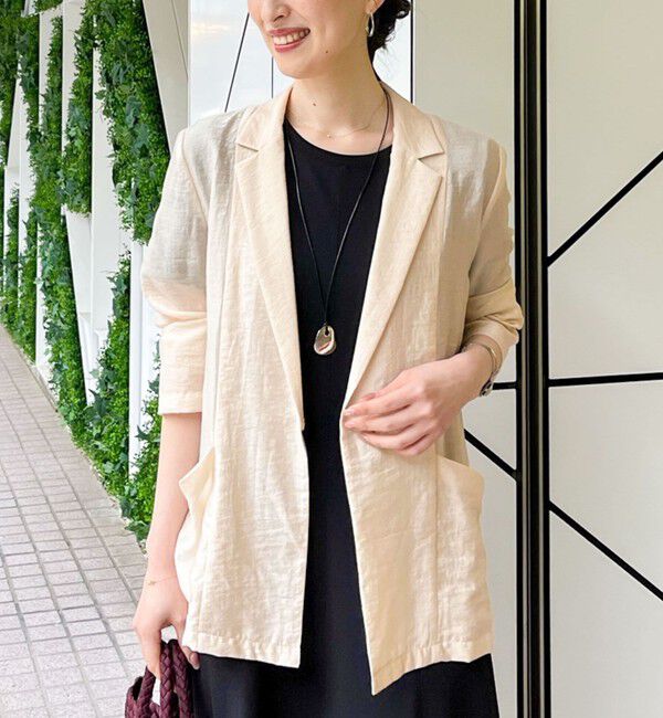 NOLLEY'S sophi「ウォッシャブルシアーシルクライトジャケット」|テーラードジャケット|