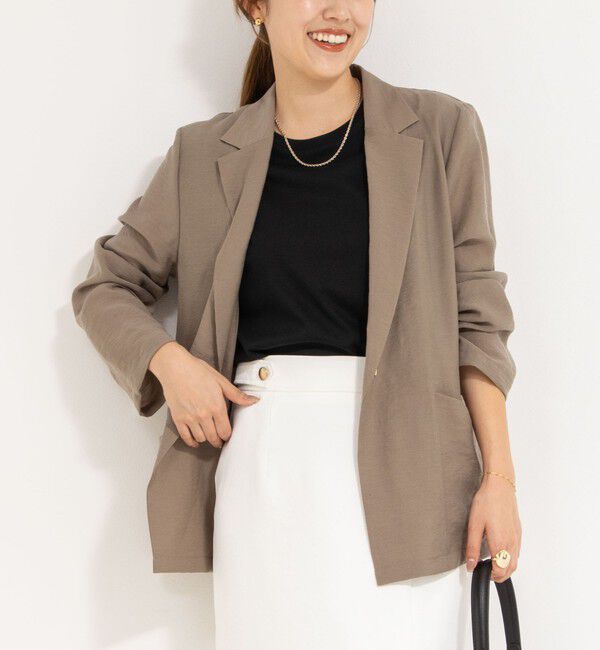 NOLLEY'S sophi「ウォッシャブルシアーシルクライトジャケット」|テーラードジャケット|