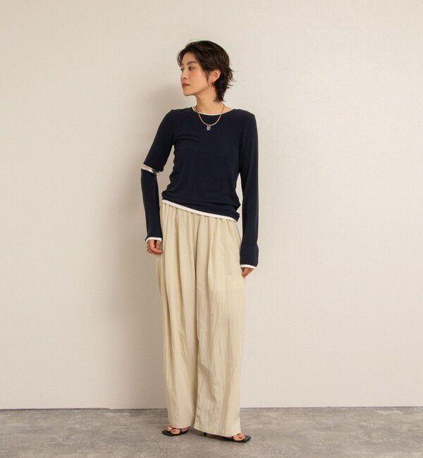 NOLLEY'S「【MAQWEL/マクウェル】レイヤードライクロンT」|Tシャツ・カットソー|