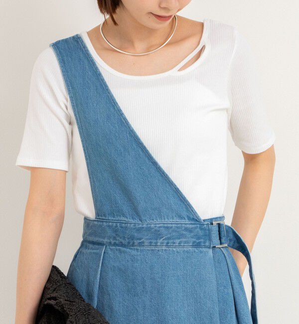 Rie Miller「ランダムテレコ2WAYプルオーバー」|Tシャツ・カットソー|