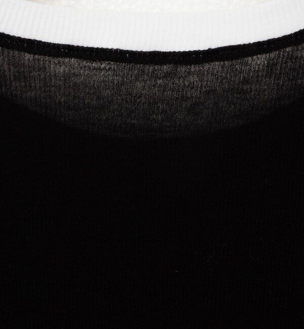 NOLLEY'S sophi「シアー配色トリミング半袖Tシャツ」|Tシャツ・カットソー|