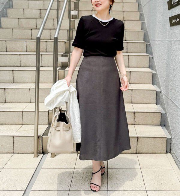 NOLLEY'S sophi「シアー配色トリミング半袖Tシャツ」|Tシャツ・カットソー|